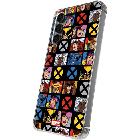 Marvel X-Men Pattern Galaxy S24 Plus Clear Case